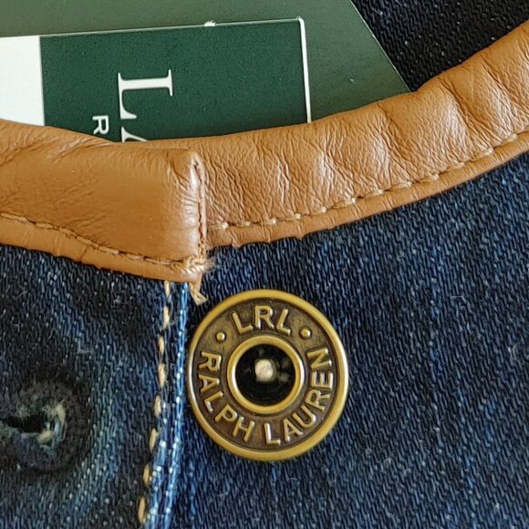 Ralph Lauren Jean jacket with leather trim - Picture 6 of 14